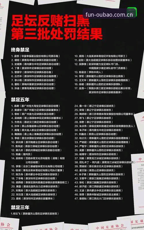 欧宝娱乐注册使用技巧 足协第三批禁足名单深度解读:足球反腐风暴下的完整使用指南